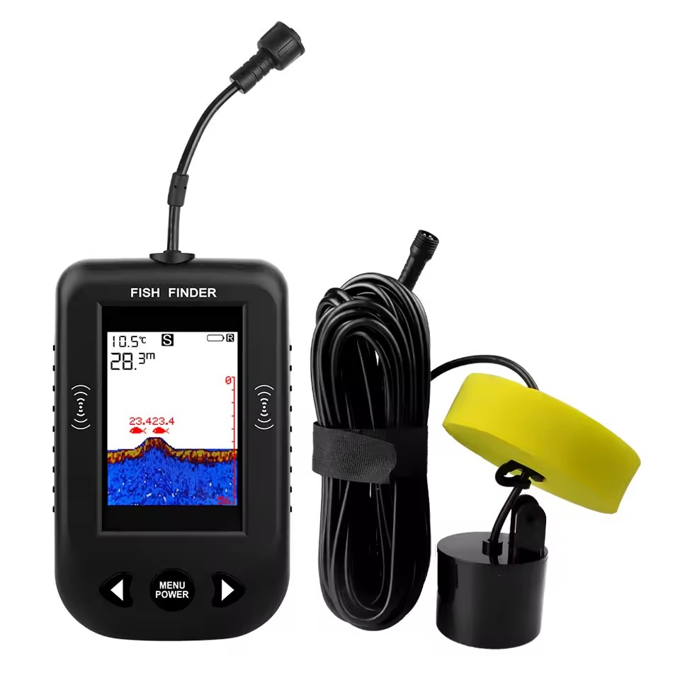 Fish Finder Transducer - Alarme 100M Sonar Portable détecteur de