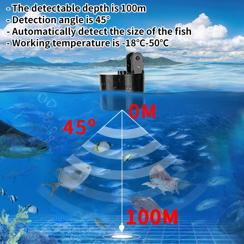 Alarme 100M Sonar Portable dét - Fish Finder Transducer avis et prix