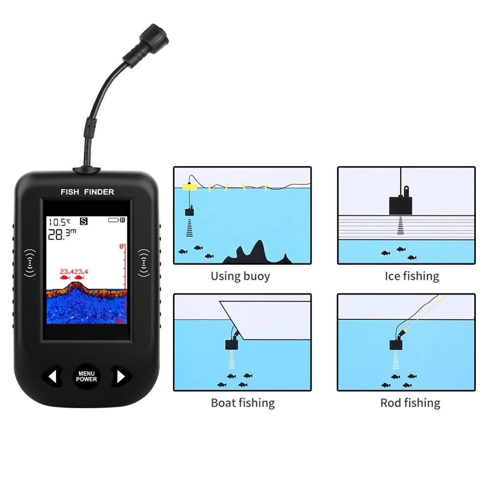 Alarme 100M Sonar Portable dét - Fish Finder Transducer avis et prix