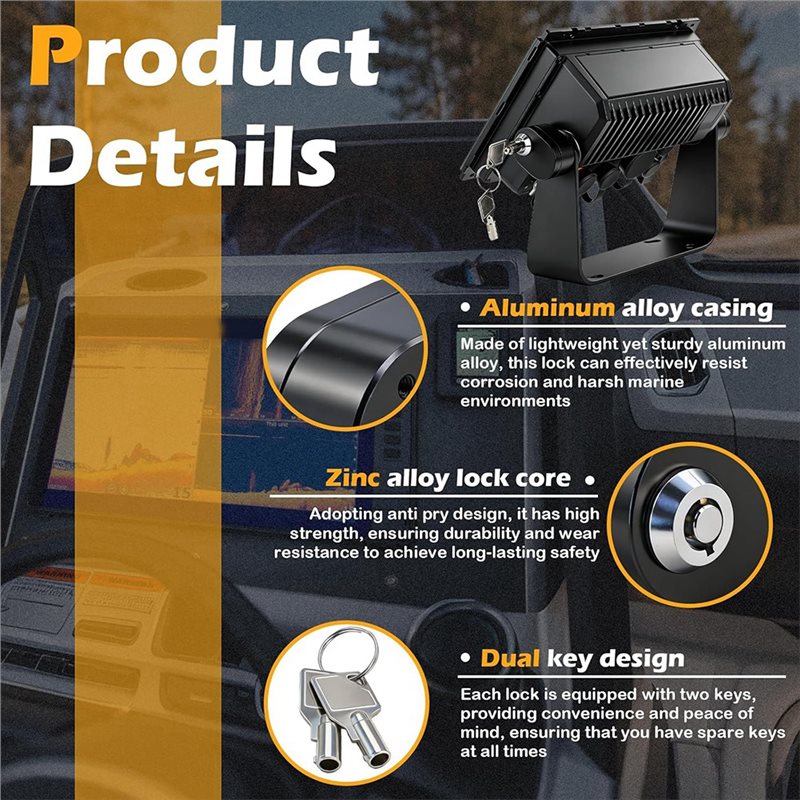 Verrou de sécurité pour détect - Fish Finder Mount avis et prix