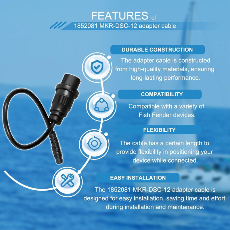 1852081 MKR-DSC-12 Câble adapt - Fish Finder Cable avis et prix